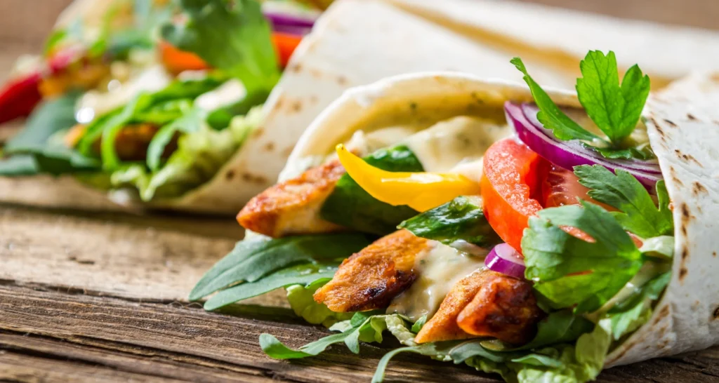 grilled chicken wrap