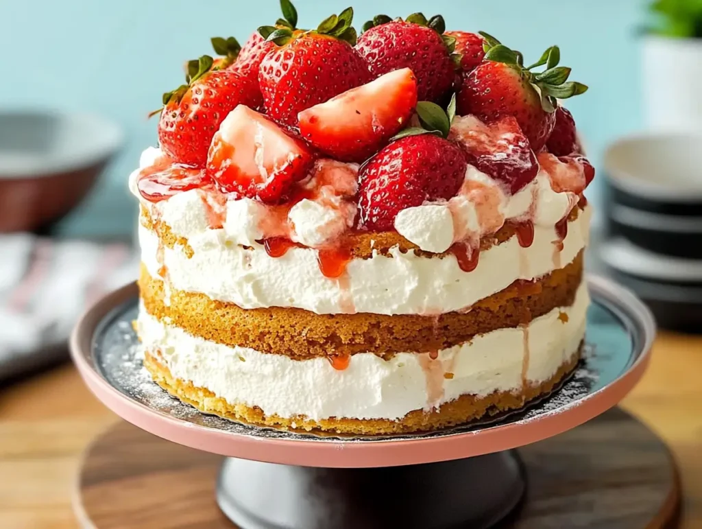 Strawberry Shortcake Cake