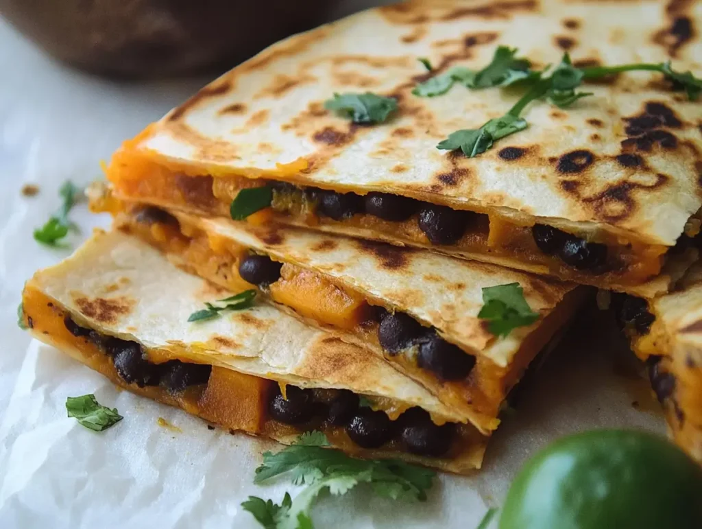 Black Bean and Sweet Potato Quesadillas